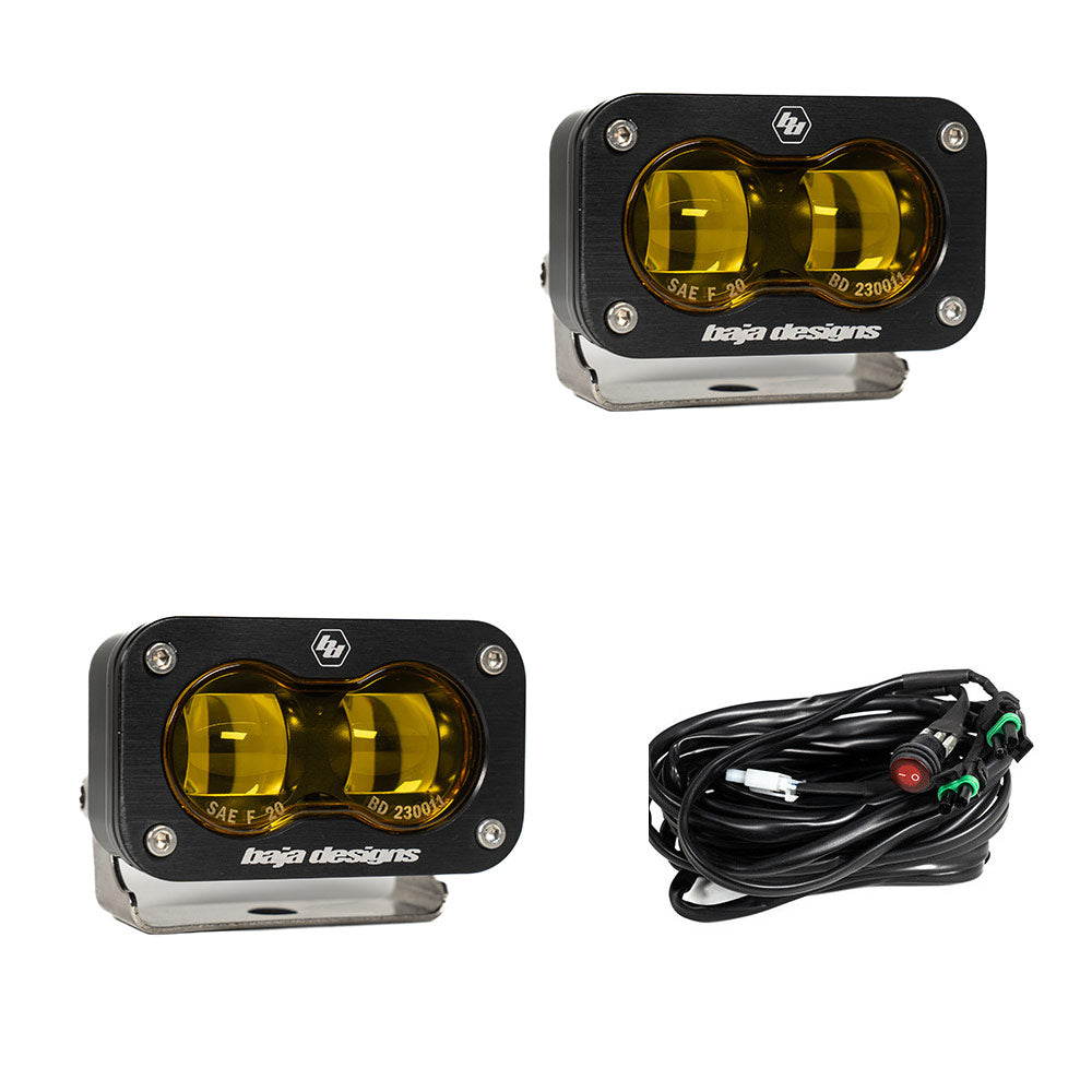 S2 SAE Pair LED Spot, Amber