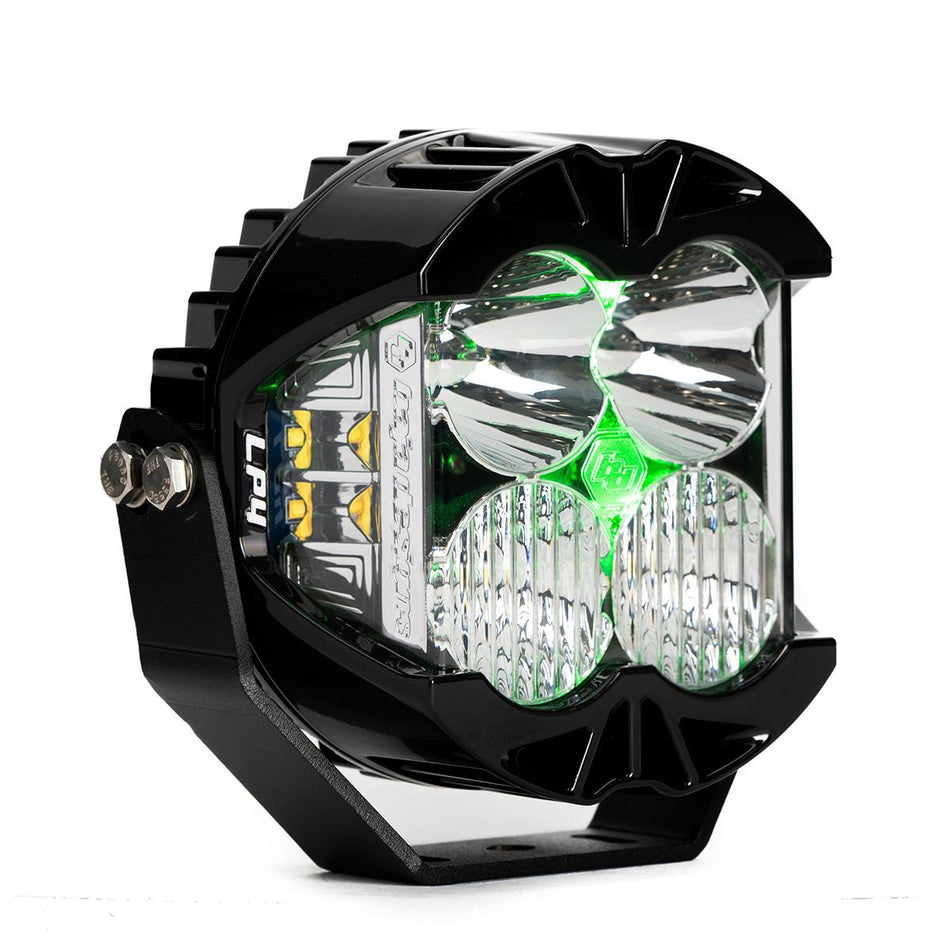 LP4 Pro LED Auxiliary Light Pod Light Pattern Driving/Combo Color Clear Backlight