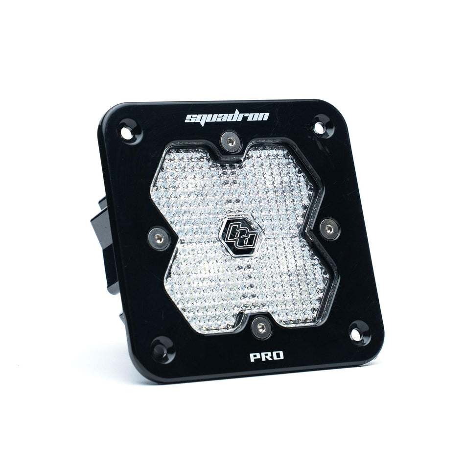 Squadron 2.0 Pro Black Flush Mount LED Auxiliary Light Pod Universal Clear
