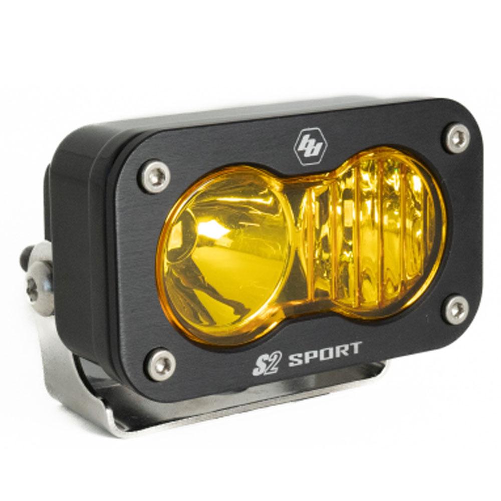 LED Work Light Amber Lens Driving Combo Pattern Each S2 Sport