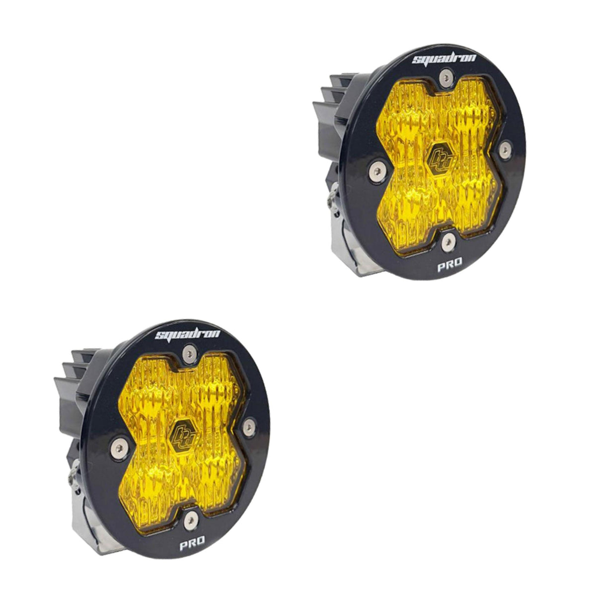 Squadron-R 2.0 Pro Black LED Auxiliary Light Pod Pair (No Harness) Universal Baja Amber
