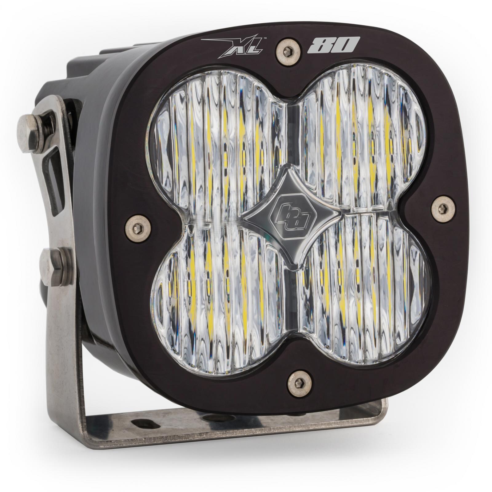 LED Light Pods Clear Lens Spot Pair XL80