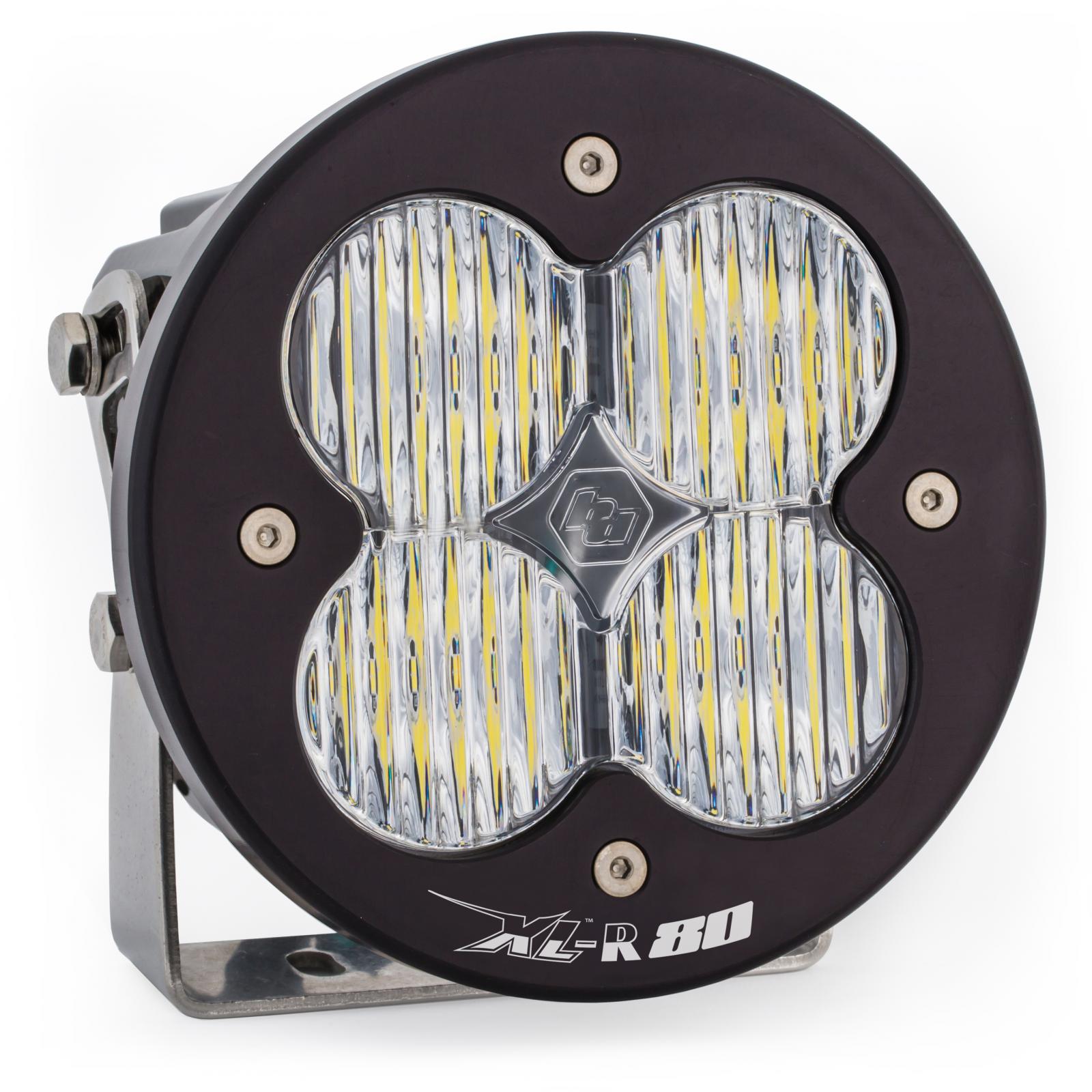 LED Light Pods Clear Lens Spot Pair XL R 80