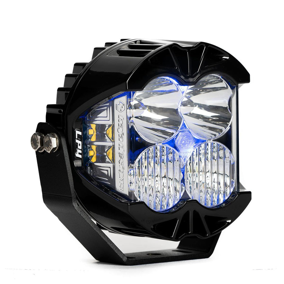 LP4 Pro LED Auxiliary Light Pod Light Pattern Driving/Combo Color Clear Backlight