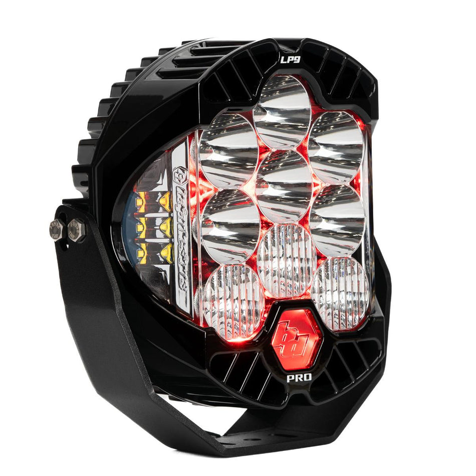 LP9 Pro LED Auxiliary Light Pod Light Pattern Driving/Combo Color Clear Backlight