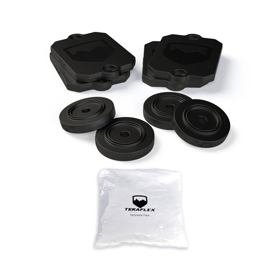 Jeep JL/JLU Bump Stop Strike Pad Shim Kit Front and Rear 18-Pres Wrangler JL/JLU TeraFlex