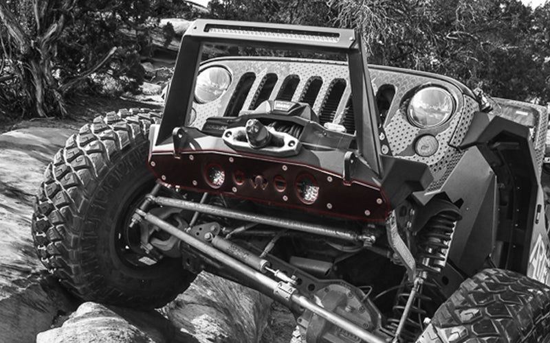 Artec Industries Jeep JK Aluminum Front Bumper Rock Guard