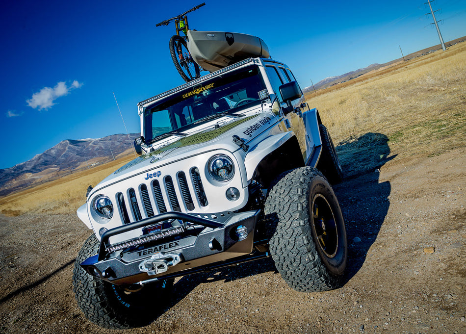 Jeep JK/JKU Epic Front Bumper w/ Hoop Centered Drum Winch 07-18 Wrangler JK/JKU TeraFlex