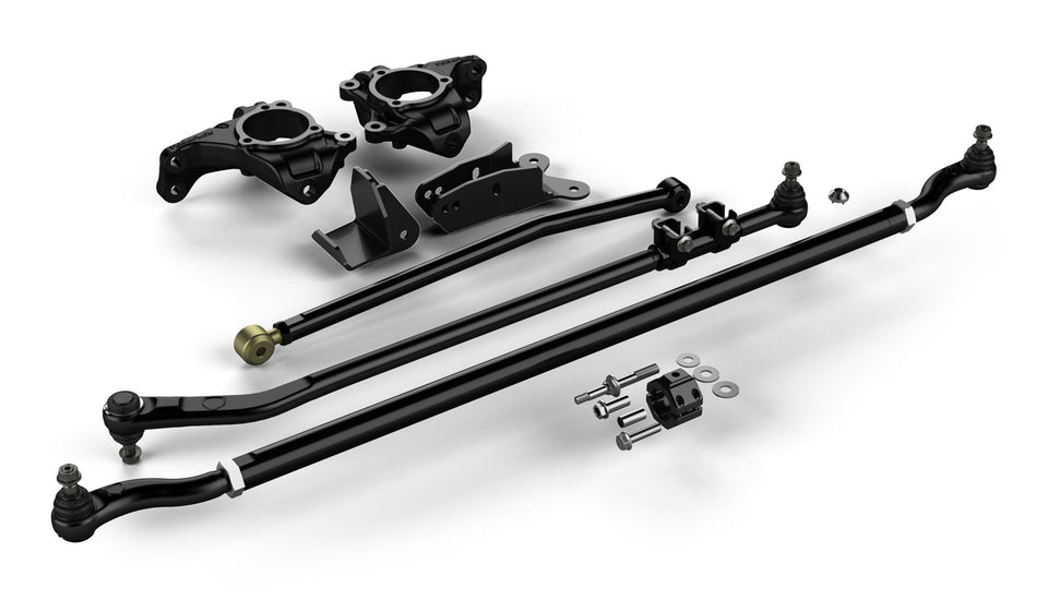 TeraFlex Jeep JK/JKU High Steer System w/ Complete HD Drag Link Flip Kit and Tie Rod Complete 07-18 Wrangler JK/JKU