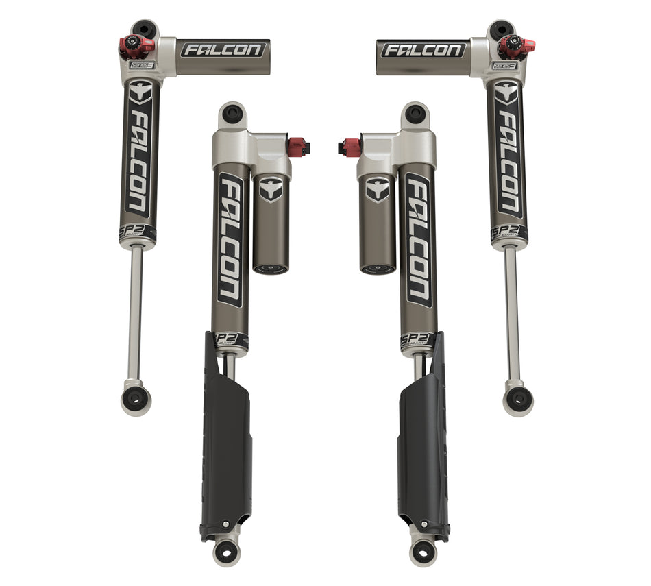 Teraflex Falcon Series SP2 3.3 Fast Adjust Piggyback Front & Rear Shocks for Jeep Gladiator JT