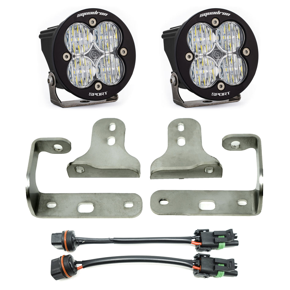 Baja Designs Jeep JL, Sport/Sport-S, Squadron-R, Fog Pocket Kit