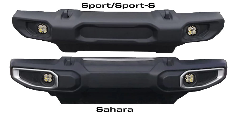Baja Designs Jeep JL, Sahara, Squadron-R, Fog Pocket Kits