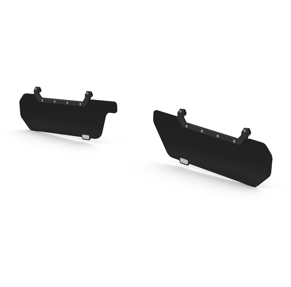 Jeep JK / JKU Axis Secondary Opaque Black Front Visor Kit Pair 07-18 Wrangler JK/JKU TeraFlex