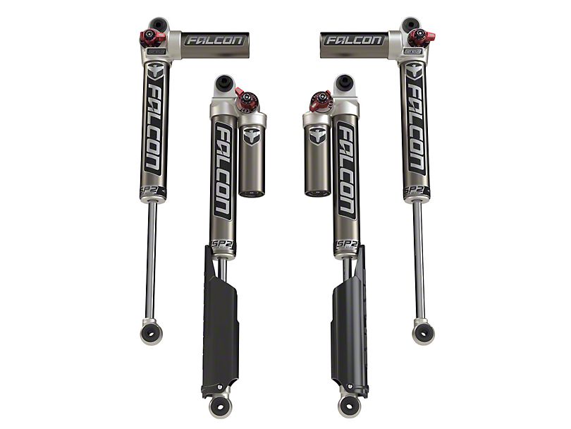 Teraflex Falcon Series SP2 3.3 Fast Adjust Piggyback Front & Rear Shocks for Jeep Wrangler JL/JLU